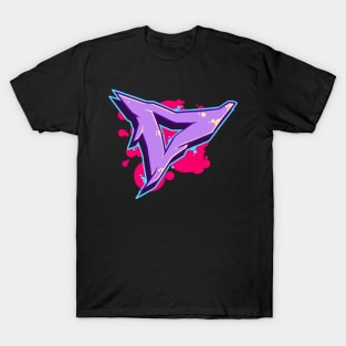 Letter D - Graffiti Street Art Style T-Shirt